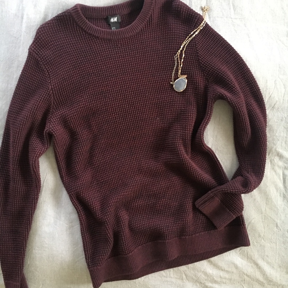 Burgundy Sweater